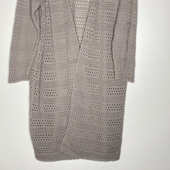Torrid Pointelle Cardigan Open Knit Front Duster Longline Sweater Womens Size 4X - Picture 5 of 11